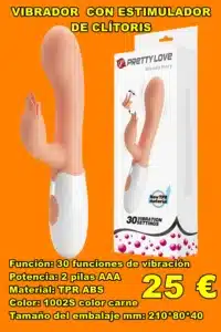 VIBRADOR Y ESTIMULADOR DE CLÍTORIS