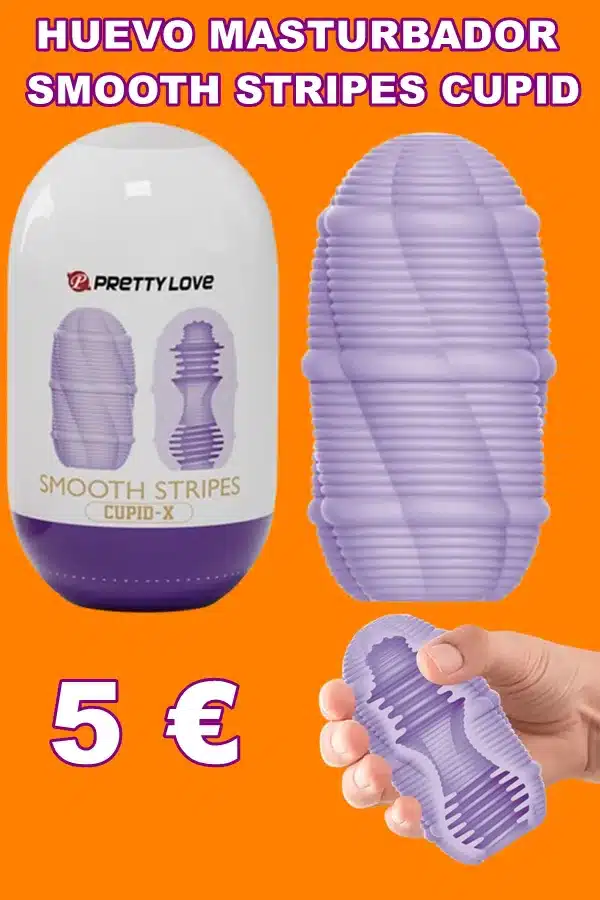 HUEVO MASTURBADOR SMOOTH STRIPES