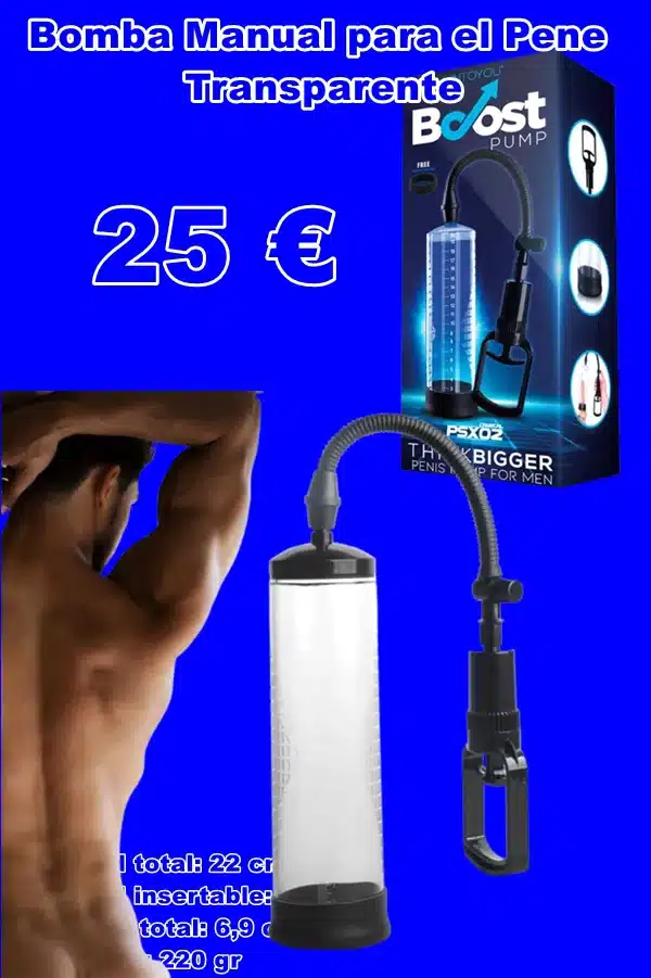 Bomba Manual para el Pene Transparente
