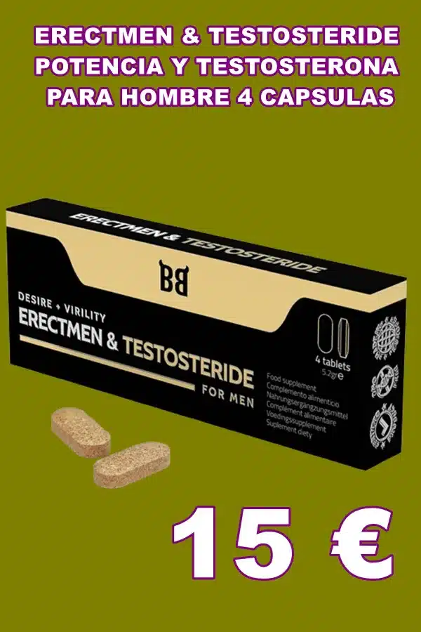 ERECTMEN & TESTOSTERIDE POTENCIA Y TESTOSTERONA PARA HOMBRE