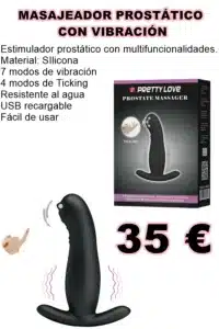 MASAJEADOR PROSTÁTICO CON VIBRACIÓN
