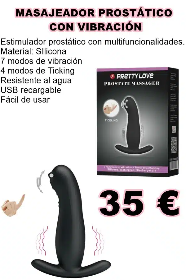 MASAJEADOR PROSTÁTICO CON VIBRACIÓN