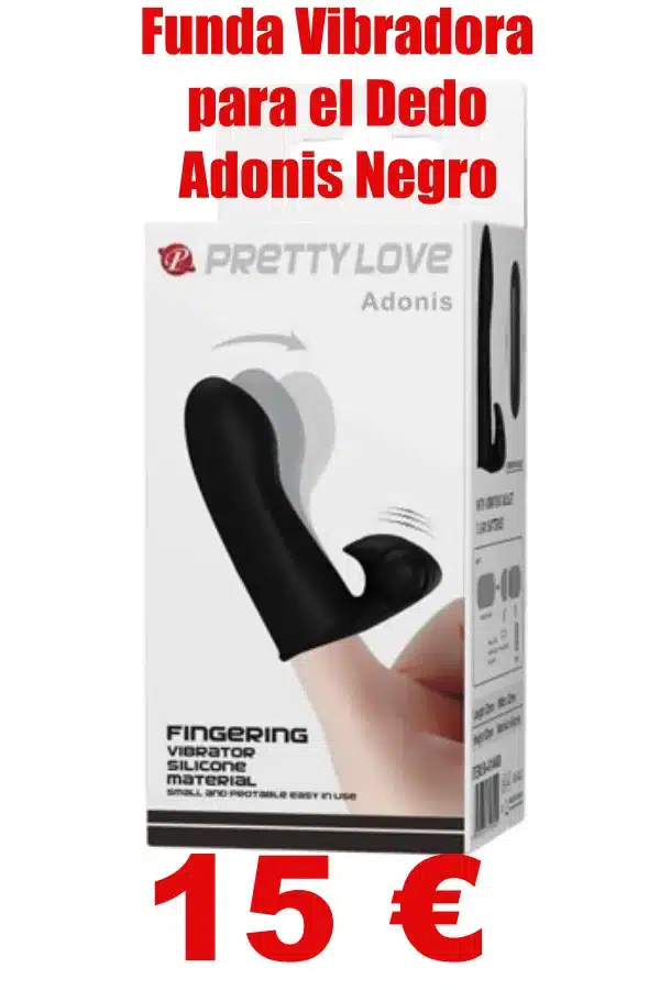 Funda Vibradora para el Dedo Adonis Negro