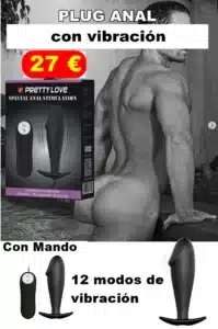 PLUG ANAL CON VIBRACIÓN FORMA DE PENE