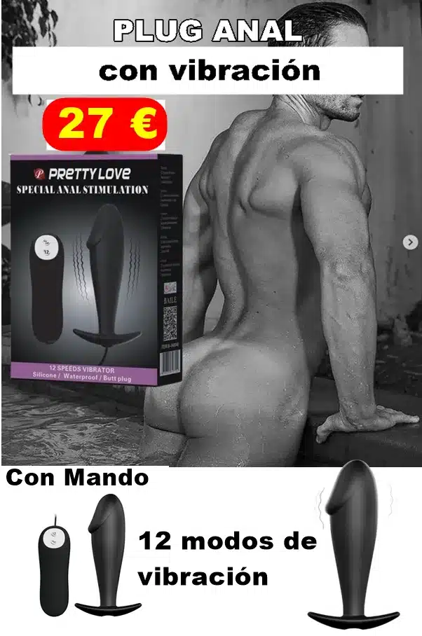 PLUG ANAL CON VIBRACIÓN FORMA DE PENE
