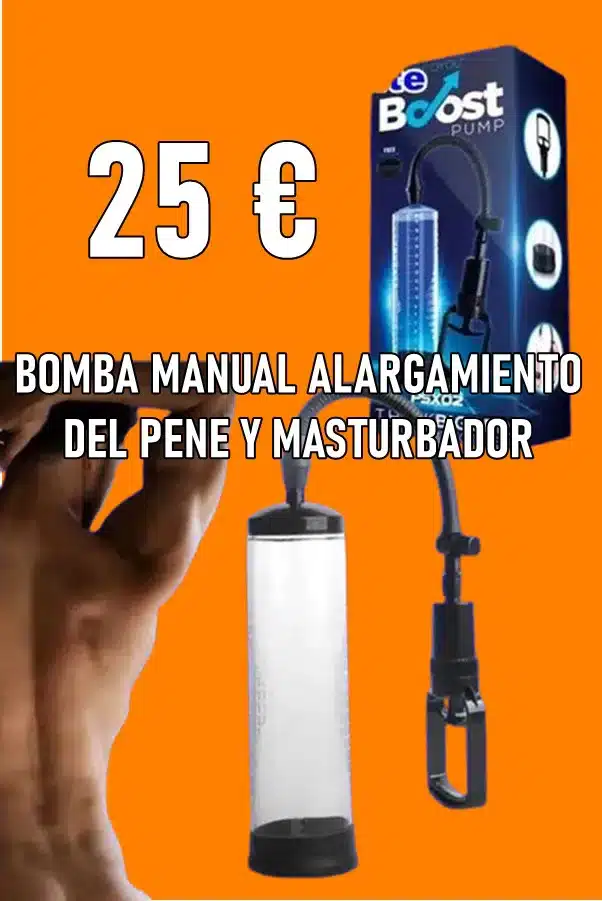 BOMBA MANUAL ALARGAMIENTO DEL PENE Y MASTURBADOR