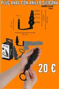 PLUG ANAL CON ANILLO SILICONA