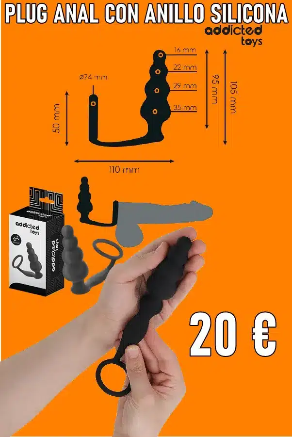 PLUG ANAL CON ANILLO SILICONA