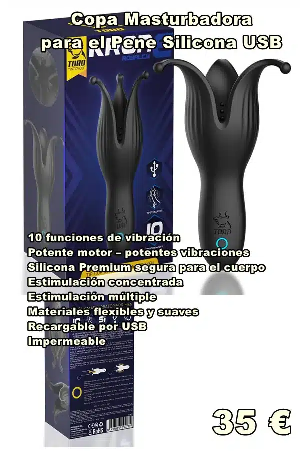 Copa Masturbadora para el Pene Silicona USB