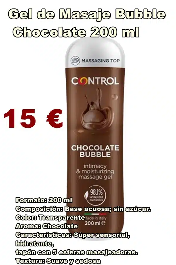 Gel de Masaje Bubble Chocolate 200 ml