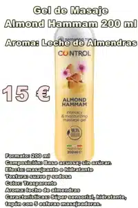 Gel de masaje aroma leche de almendras