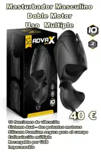 Masturbador Maculino Doble Motor