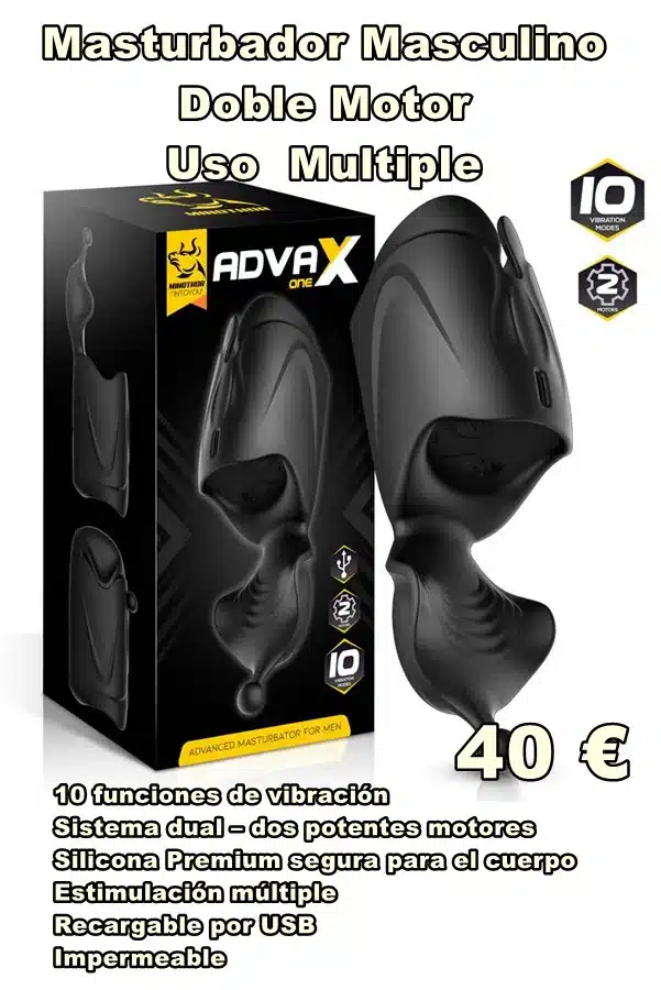 Masturbador Maculino Doble Motor