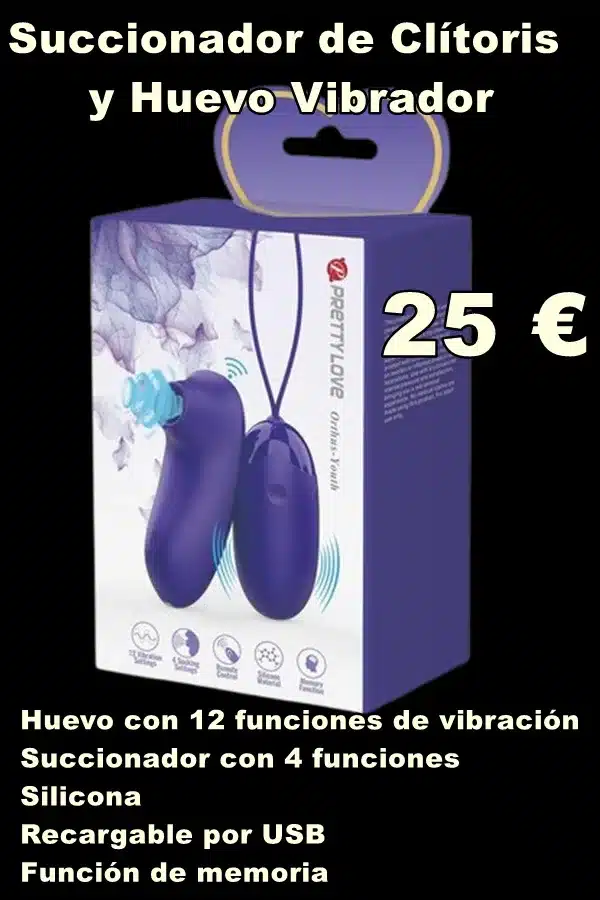 Succionador de Clítoris y Huevo Vibrador