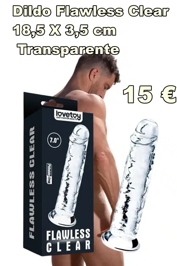 Dildo Flawless Clear 7" Transparente