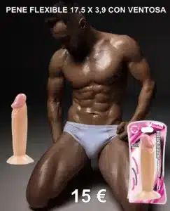 PENE REALISTA FLEXIBLE CON VENTOSA