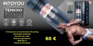 MASTURBADOR CON MOVIMIENTO TELESCOPICO