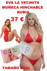 MUÑECA HINCHABLE EVA LA VECINITA RUBIA