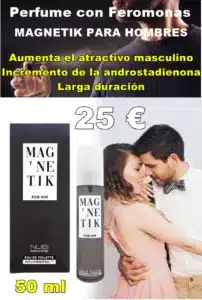 Perfume con Feromonas para hombres magnetik 50 ML