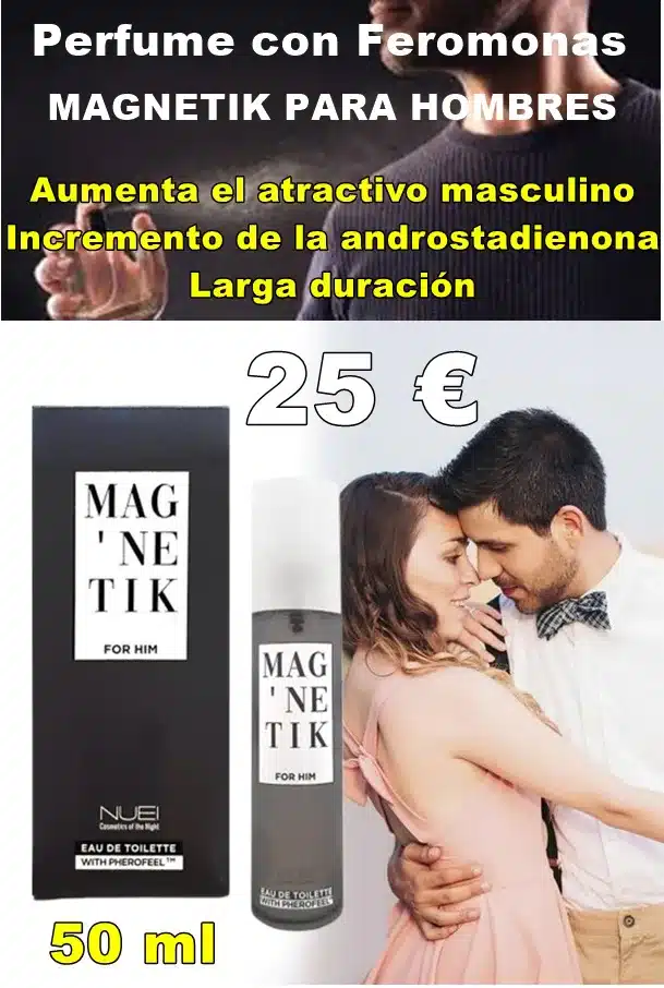Perfume con Feromonas para hombres magnetik 50 ML