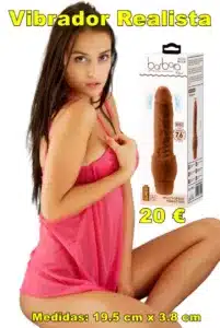 Vibrador realistico 19.5 cm x 3.8 cm