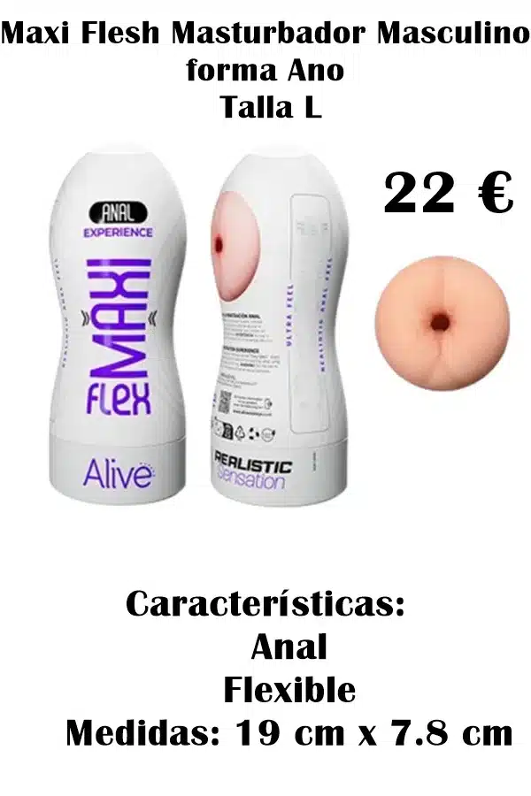 ALIVE Anal Maxi Flesh Masturbador Talla L