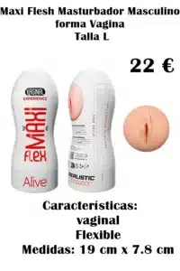ALIVE vaginal Maxi Flesh Masturbador Talla L