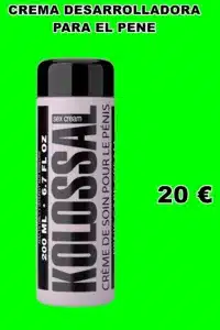 CREMA DESARROLLADORA PARA EL PENE