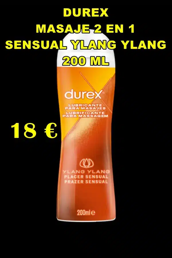 DUREX - MASAJE 2 EN 1 SENSUAL YLANG YLANG 200 ML