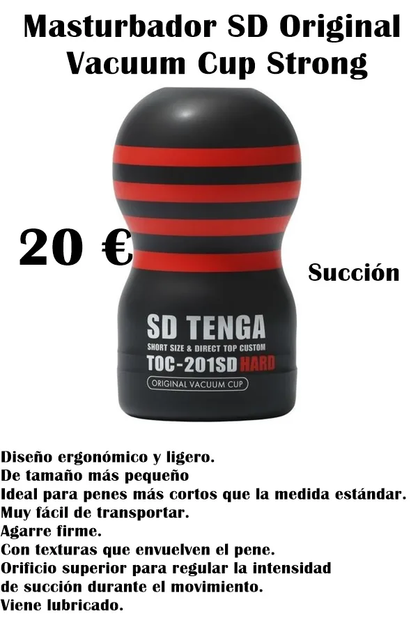Masturbador Succión Original Vacuum Cup Strong