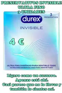PRESERVATIVOS INVISIBLE ULTRA FINO 3 UNIDADES