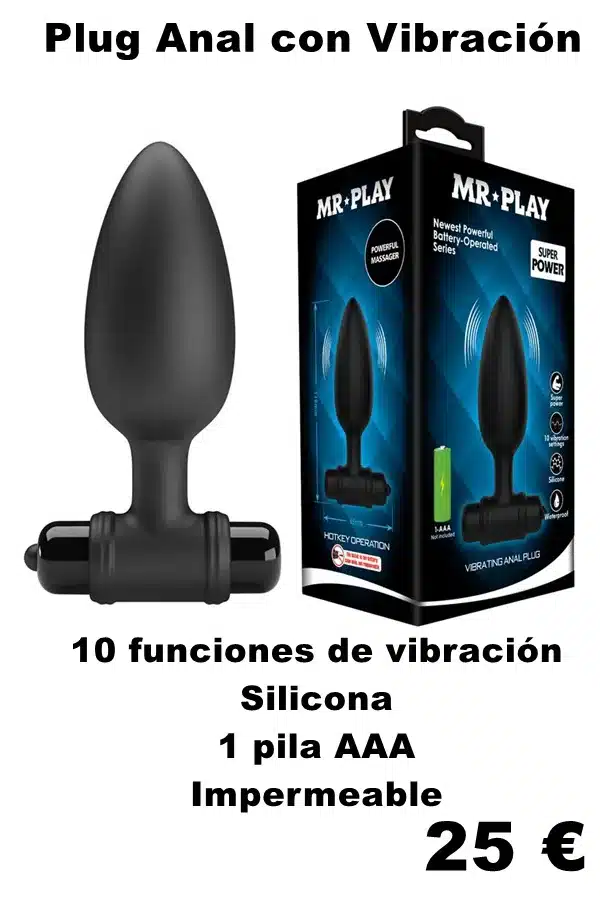 Plug Anal con Vibración