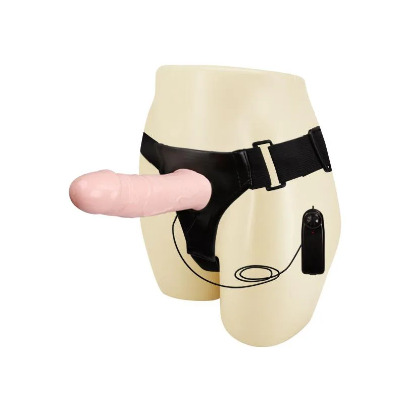 Arnés con Dildo Hueco Vibrador
