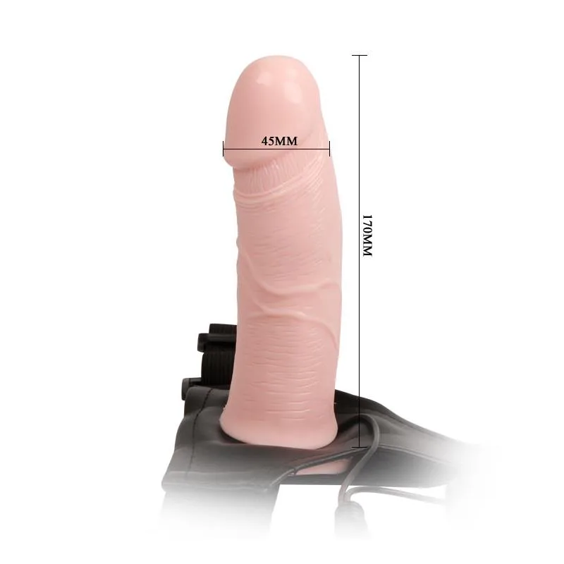 Arnés con Dildo Hueco Vibrador
