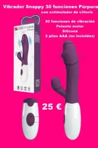 Vibrador Snappy 30 funciones Púrpura