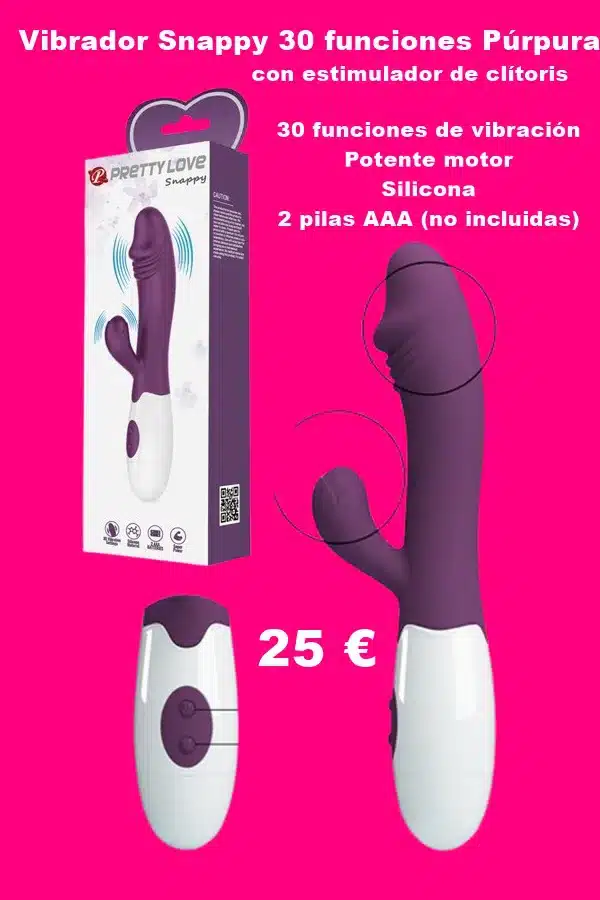 Vibrador Snappy 30 funciones Púrpura