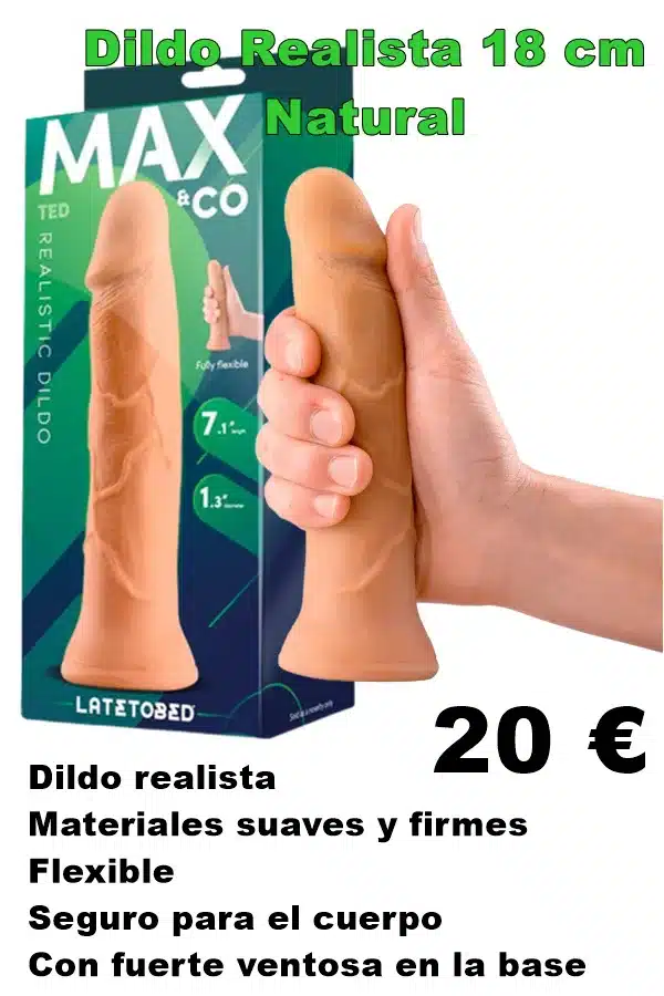DILDO REALISTA 18 cm con ventosa
