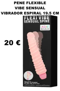 FLEXI VIBE SENSUAL VIBRADOR ESPIRAL 19.5 CM