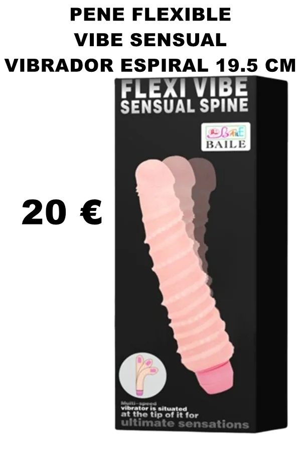 FLEXI VIBE SENSUAL VIBRADOR ESPIRAL 19.5 CM